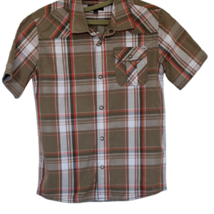 STRIPPED SHORT SLEEVE STADARD SHIRT